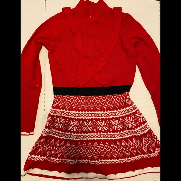 Xhilaration CHRISTMAS Sweater Gingerbread Dress Apron - Picture 5 of 5